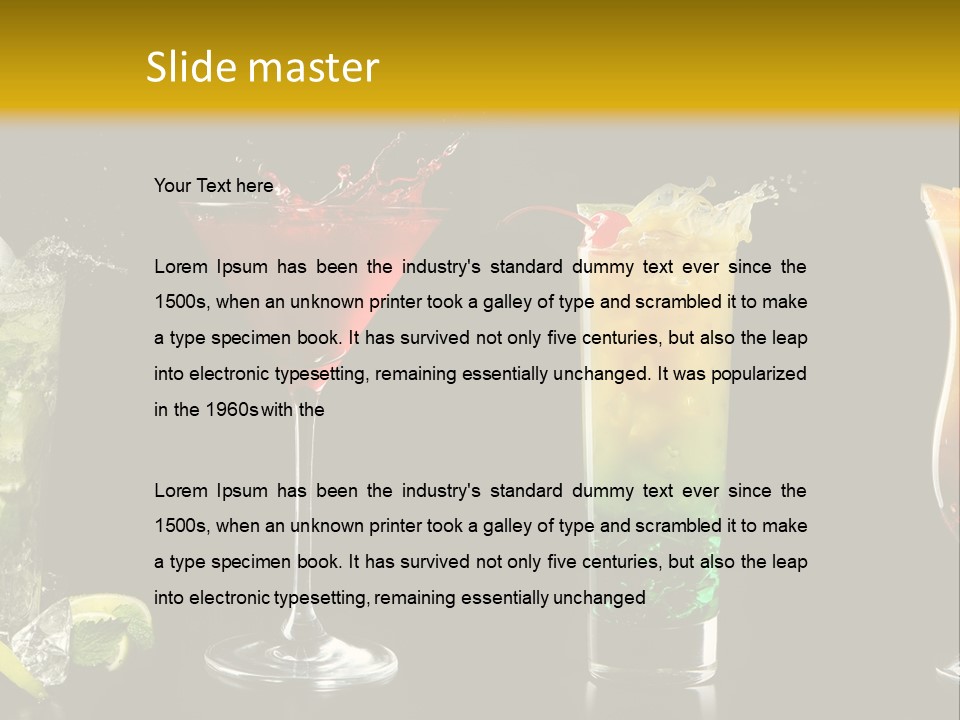 Background Mint Food PowerPoint Template