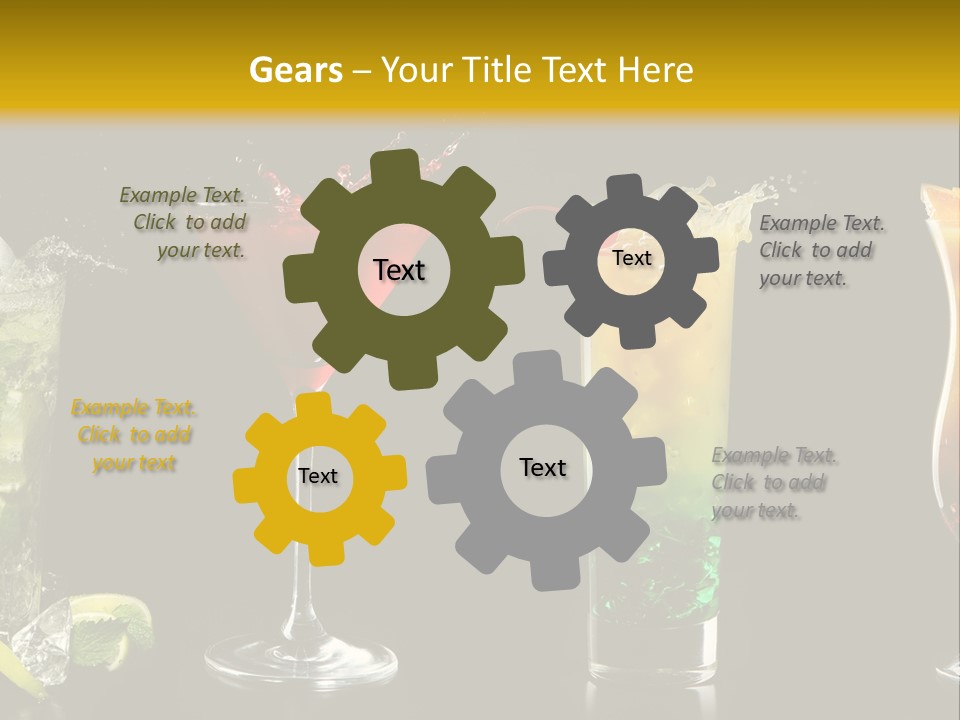 Background Mint Food PowerPoint Template