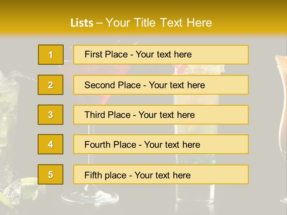 Background Mint Food PowerPoint Template