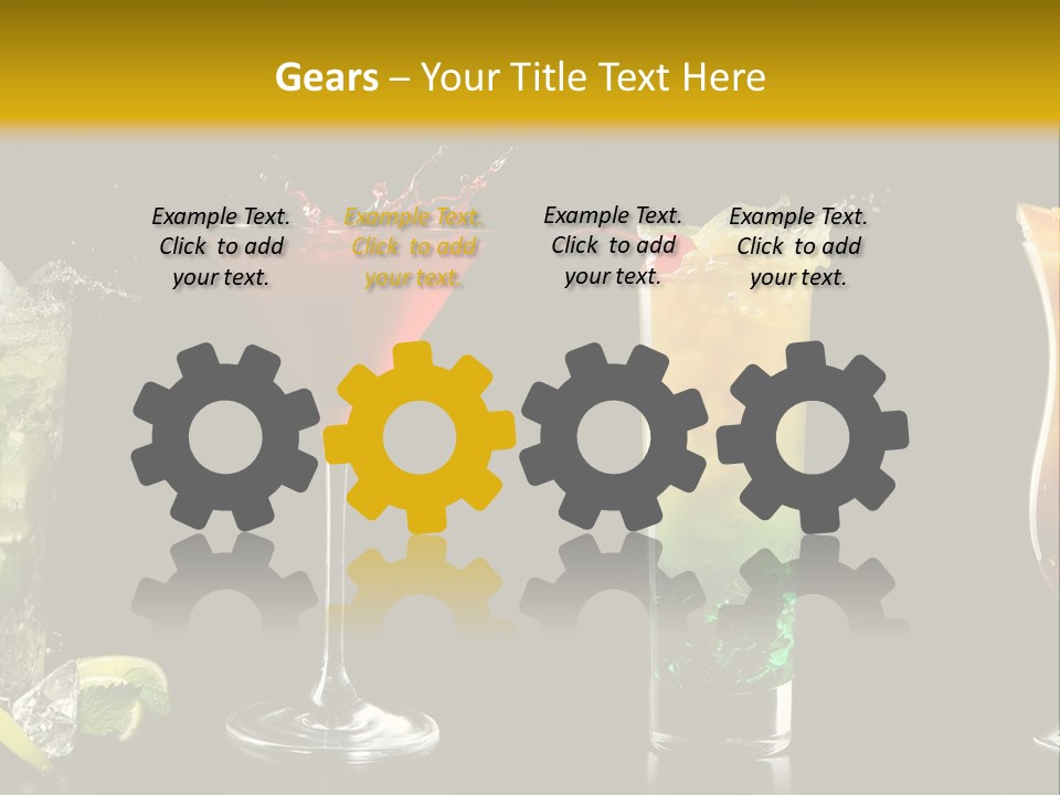 Background Mint Food PowerPoint Template