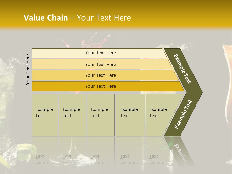 Background Mint Food PowerPoint Template