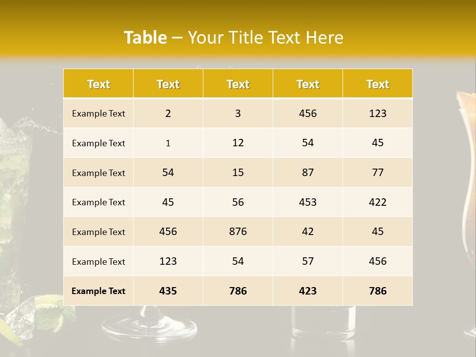 Background Mint Food PowerPoint Template