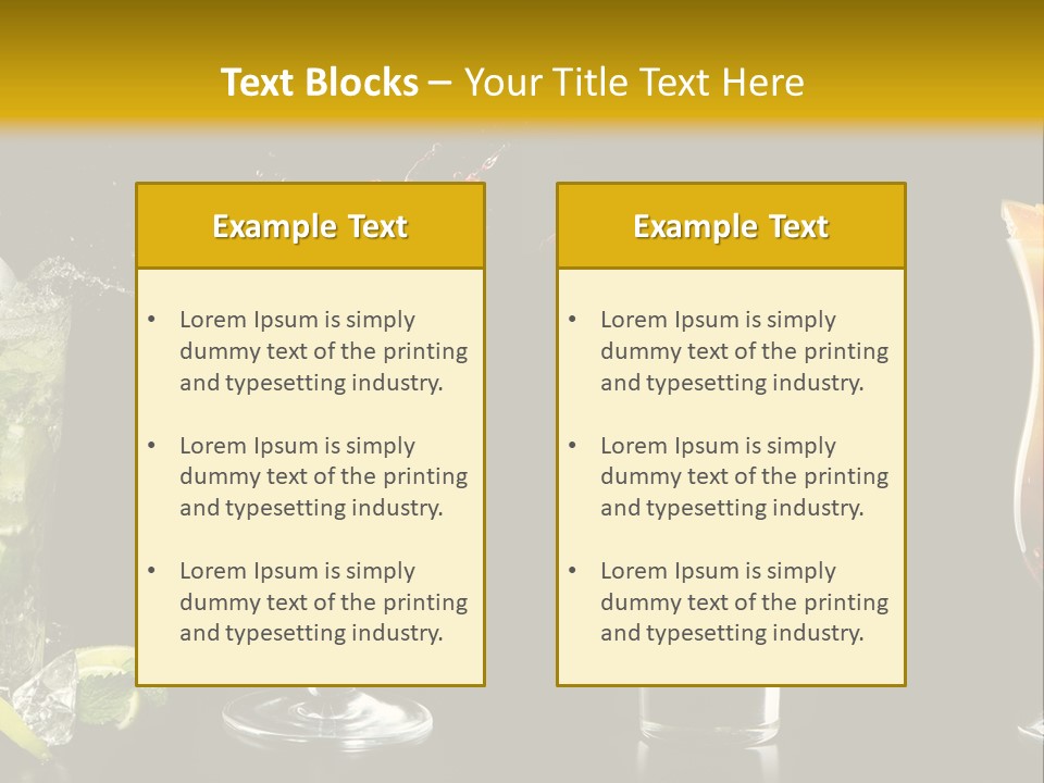 Background Mint Food PowerPoint Template