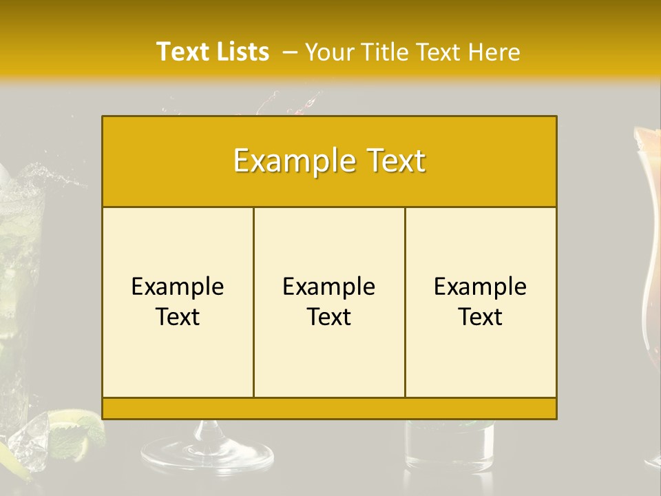 Background Mint Food PowerPoint Template