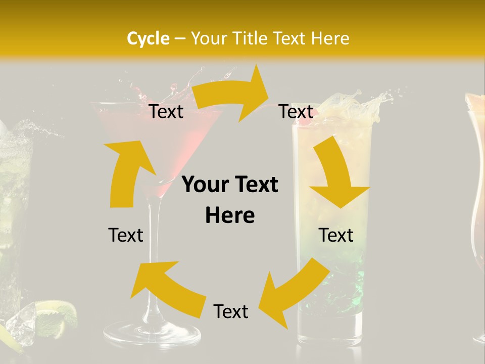 Background Mint Food PowerPoint Template