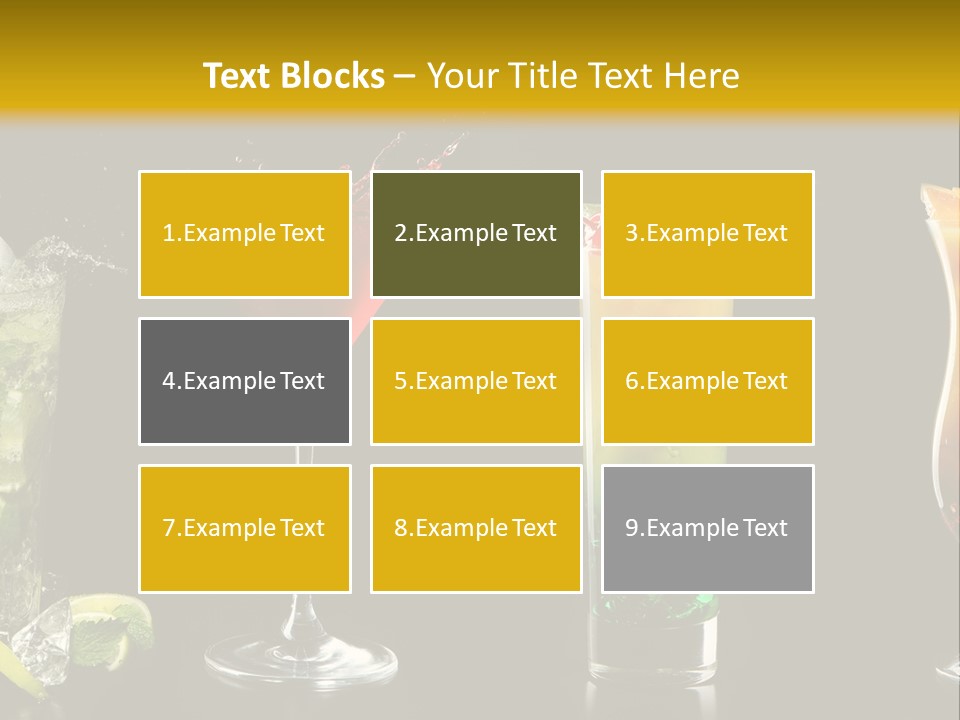 Background Mint Food PowerPoint Template