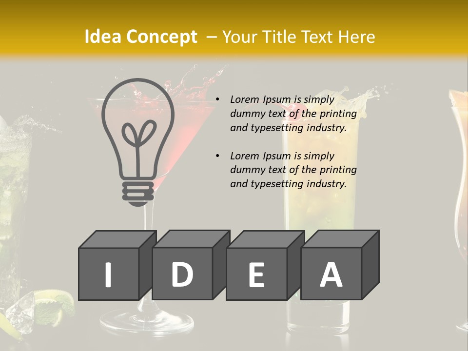 Background Mint Food PowerPoint Template