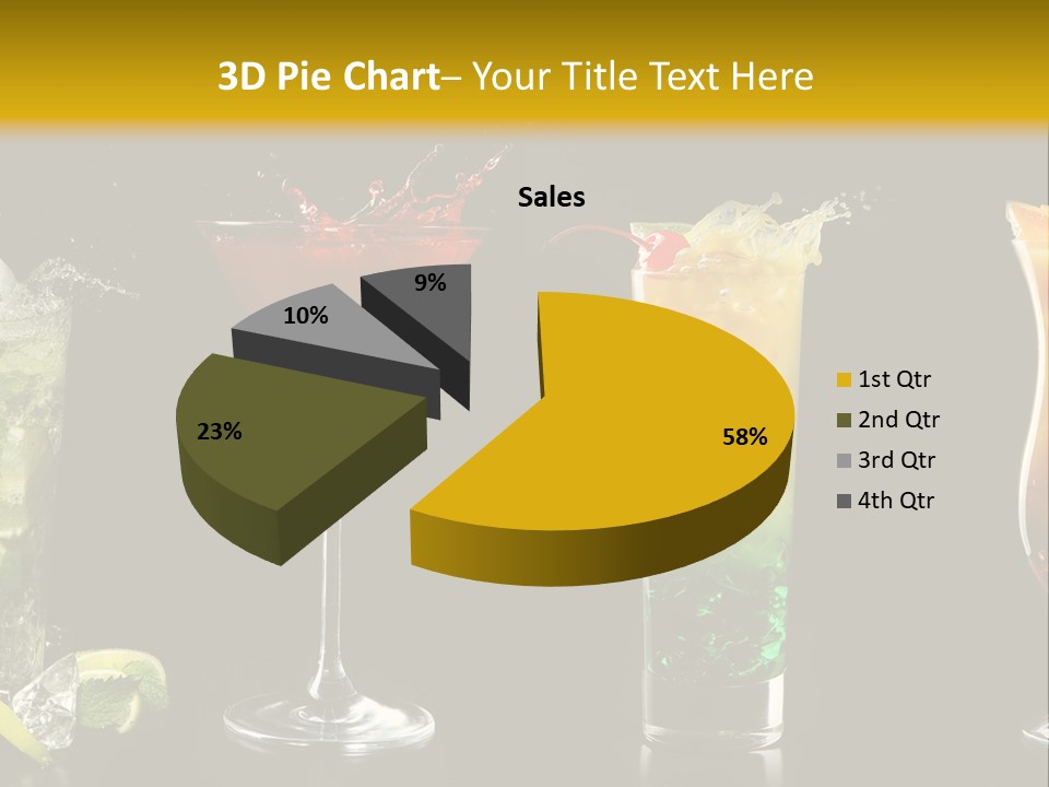 Background Mint Food PowerPoint Template