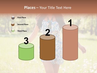 Female Woman Joy PowerPoint Template