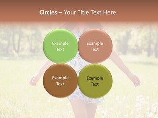 Female Woman Joy PowerPoint Template