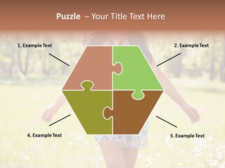 Female Woman Joy PowerPoint Template