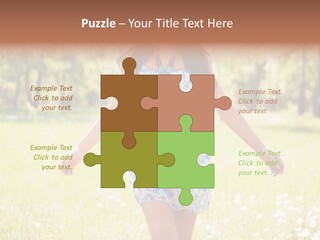 Female Woman Joy PowerPoint Template