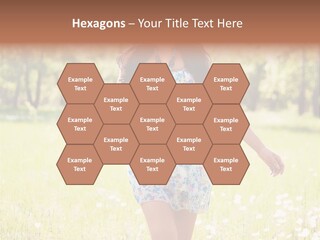 Female Woman Joy PowerPoint Template