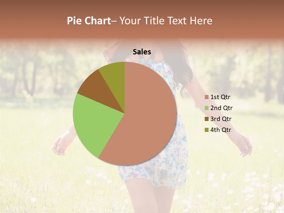 Female Woman Joy PowerPoint Template