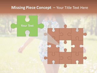 Female Woman Joy PowerPoint Template
