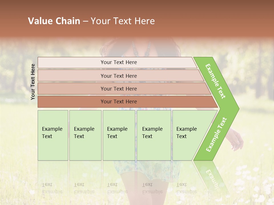 Female Woman Joy PowerPoint Template