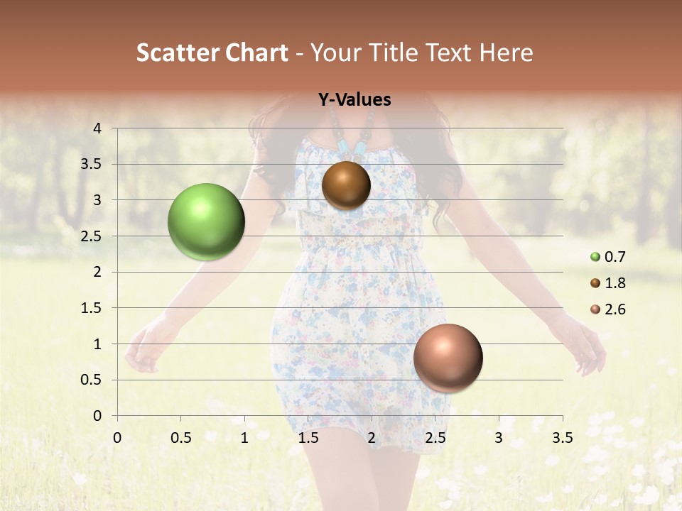 Female Woman Joy PowerPoint Template
