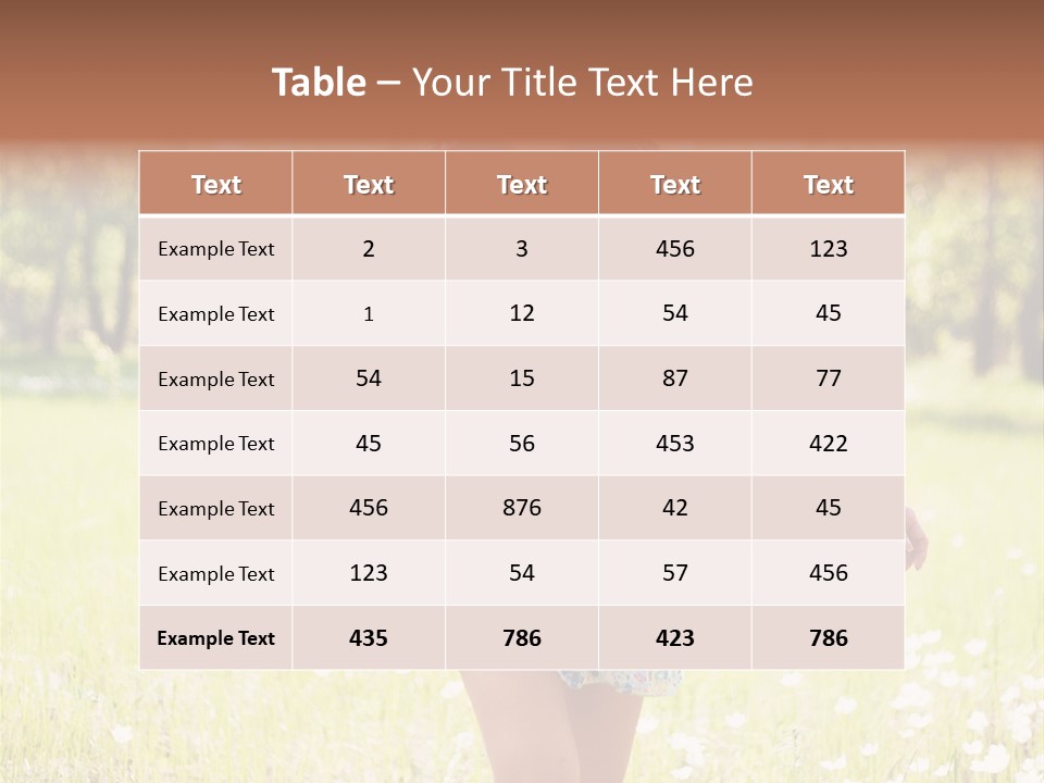 Female Woman Joy PowerPoint Template