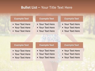 Female Woman Joy PowerPoint Template
