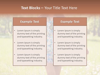 Female Woman Joy PowerPoint Template