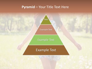 Female Woman Joy PowerPoint Template