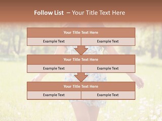 Female Woman Joy PowerPoint Template