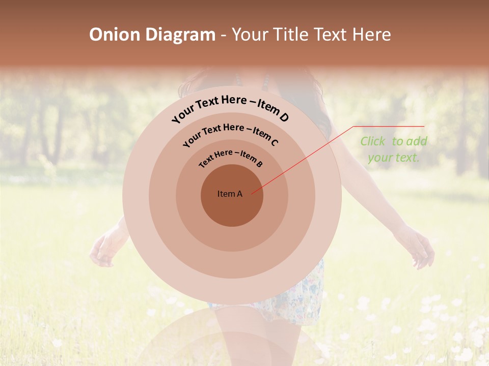 Female Woman Joy PowerPoint Template