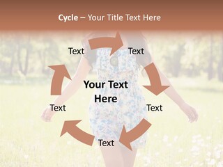 Female Woman Joy PowerPoint Template