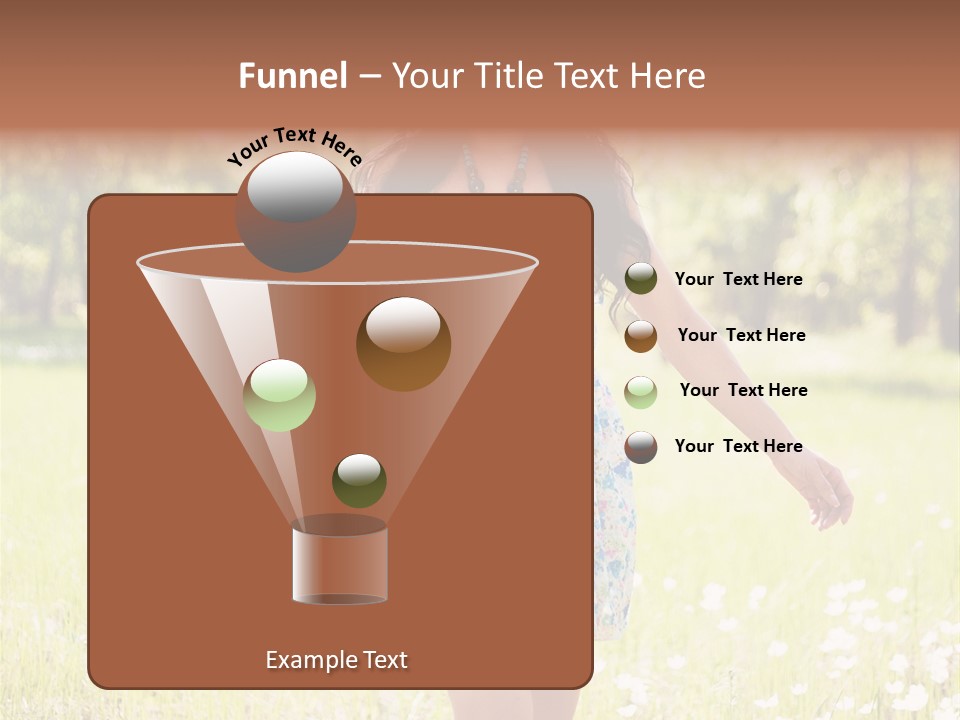 Female Woman Joy PowerPoint Template