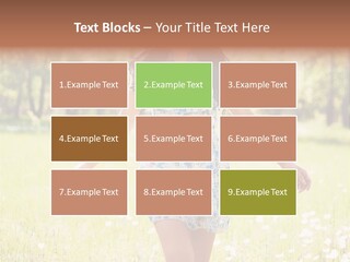 Female Woman Joy PowerPoint Template