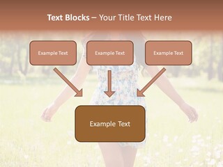 Female Woman Joy PowerPoint Template