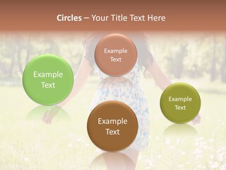 Female Woman Joy PowerPoint Template