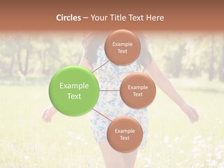 Female Woman Joy PowerPoint Template