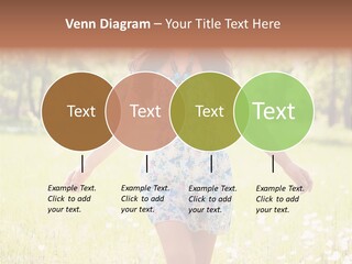 Female Woman Joy PowerPoint Template