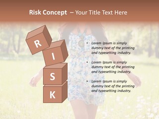 Female Woman Joy PowerPoint Template