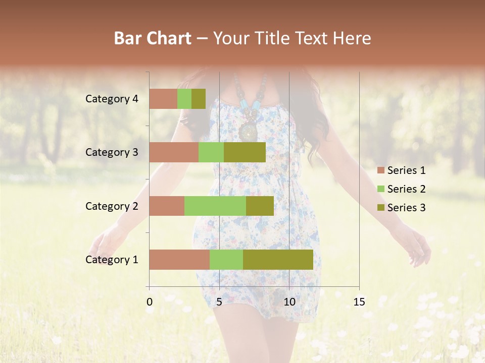 Female Woman Joy PowerPoint Template