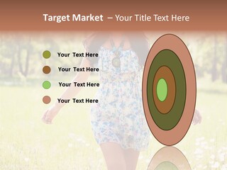 Female Woman Joy PowerPoint Template
