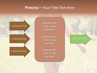 Female Woman Joy PowerPoint Template