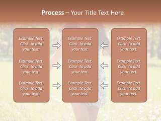 Female Woman Joy PowerPoint Template