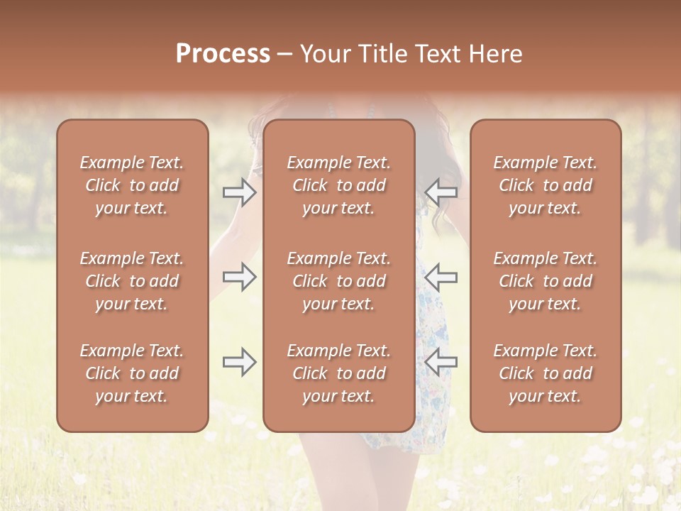 Female Woman Joy PowerPoint Template
