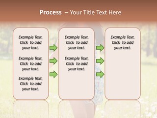 Female Woman Joy PowerPoint Template