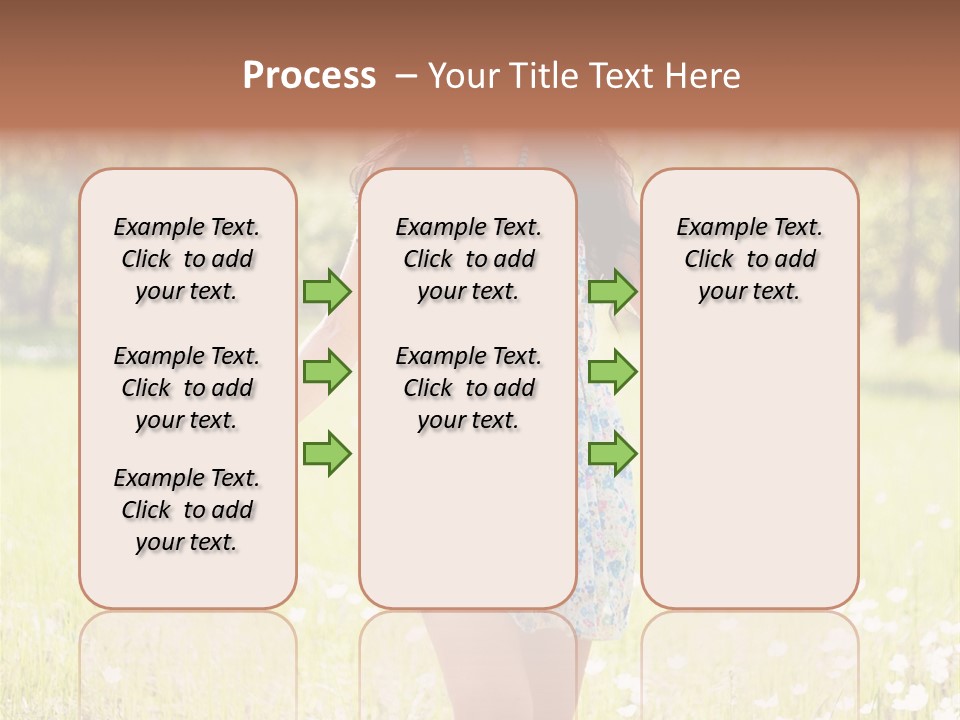 Female Woman Joy PowerPoint Template