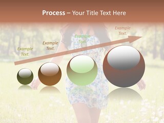 Female Woman Joy PowerPoint Template