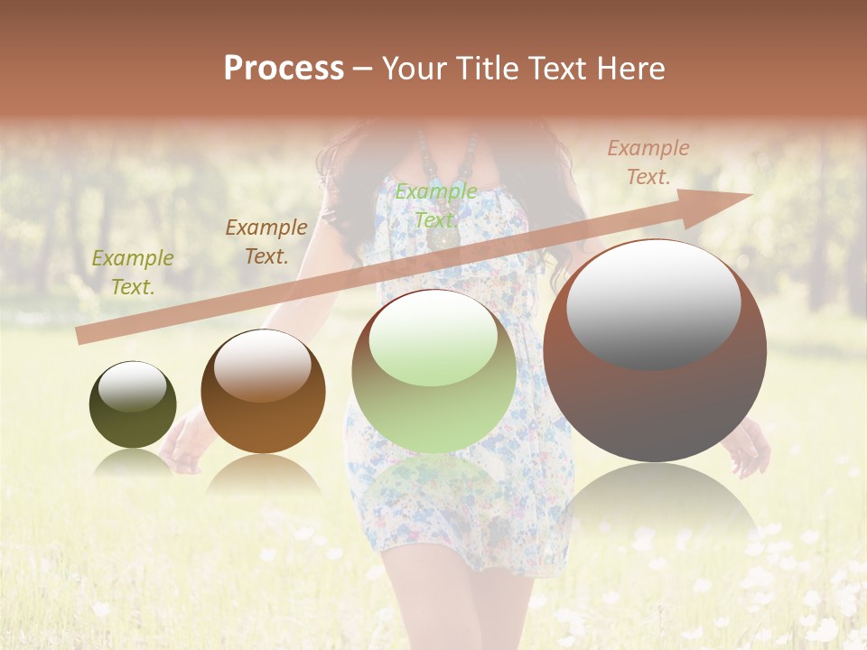 Female Woman Joy PowerPoint Template