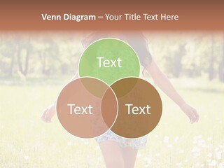 Female Woman Joy PowerPoint Template