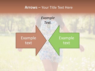 Female Woman Joy PowerPoint Template