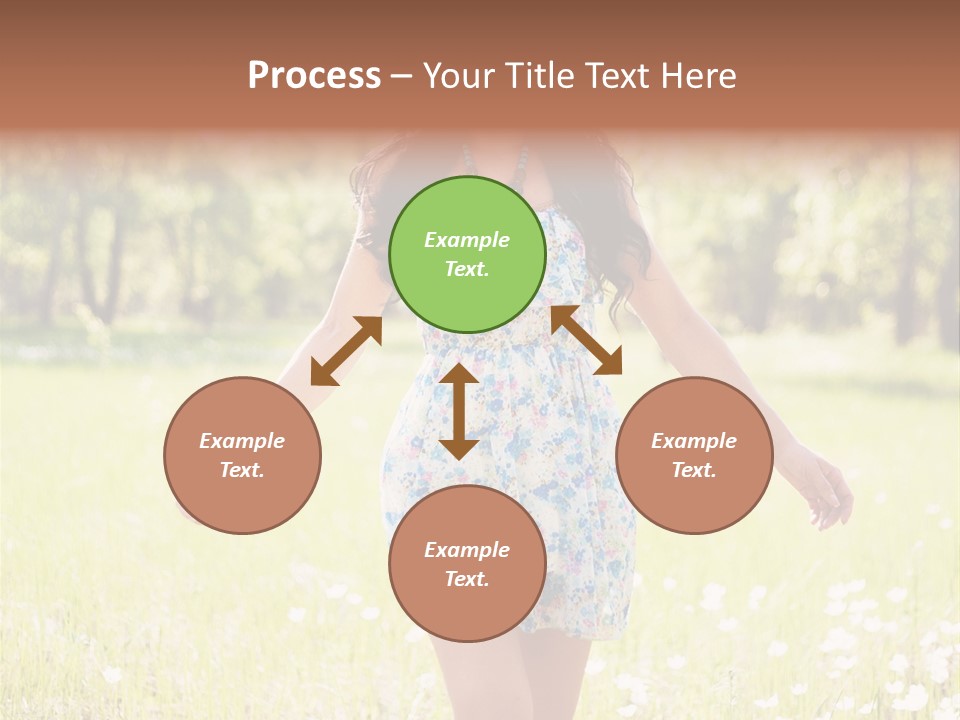 Female Woman Joy PowerPoint Template