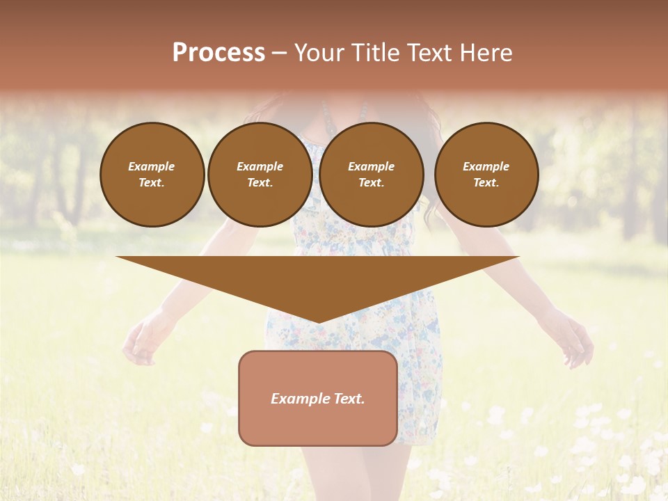 Female Woman Joy PowerPoint Template