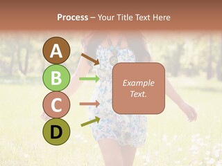 Female Woman Joy PowerPoint Template