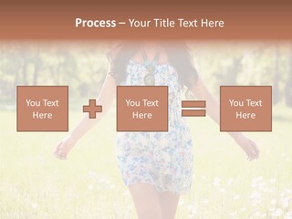 Female Woman Joy PowerPoint Template
